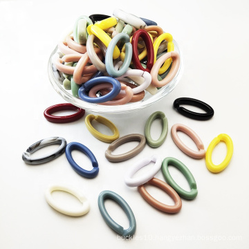 Customizable Acrylic Ring Bags Plastic acrylic oval link chain for bag Link Acrylic For Diy Jewelry Accessories